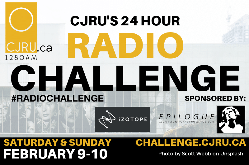 Featured Image for CJRU's 24 Hour Radio Challenge courtesy of   | CJRU