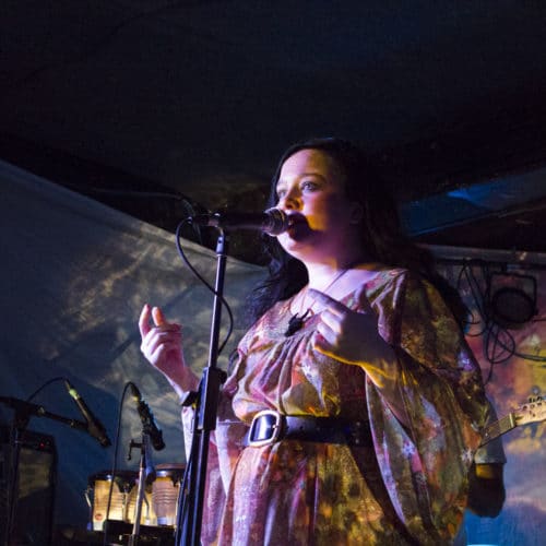 Amy Medvick of Os Tropies performs at Camp Wavelength on August 18 (Photo: Nicole Di Donato).